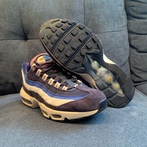 2018 Nike Air Max 95 Premium “Blackened Blue” shoes